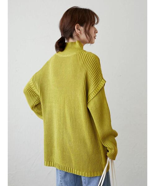 Green　Parks（グリーンパークス）の「・novem 9 ケーブルキリカエチュニック＊（ニット/セーター・レディース・グリーン/ブルーグリーン/アイボリー/ベージュ/チャコールグレー・FREE）」の21枚目の写真