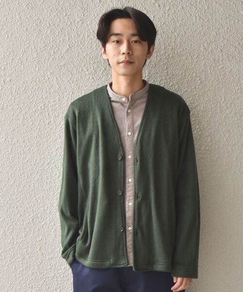 SHIPS(シップス)の「SHIPS: シャギーカット カーディガン(カーディガン/ボレロ・メンズ・ベージュ/ロイヤルブルー/ダークグレー/グリーン・X-LARGE/MEDIUM/SMALL/LARGE)」の7枚目の写真
