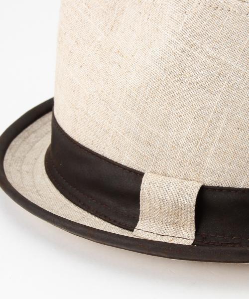 BEAMS（ビームス）の「BEAMS / リネン中折ハット（ハット・メンズ・ナチュラル/ブラック/ベージュ/ネイビー・ONE SIZE）」の15枚目の写真