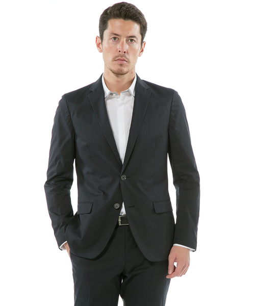 Calvin Klein（カルバン・クライン）の「【ビズスタイル】クリスピーマイクロウェーブ ジャケット（テーラードジャケット・メンズ・ブラック系/ライトグレー系/グレー系・38inch/34inch/40inch/36inch/34/40/36/38）」の2枚目の写真