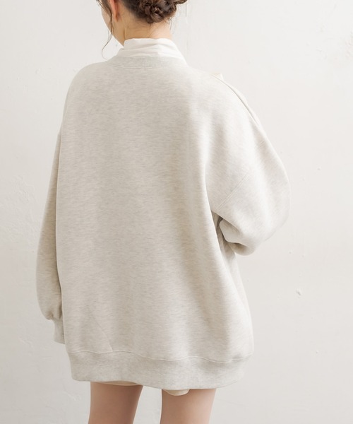 OLIVE des OLIVE（オリーブデオリーブ）の「ゆるプリントプルオーバー（スウェット・レディース・ライトグレー/アイボリー/ラベンダー/スミクロ・FREE）」の21枚目の写真