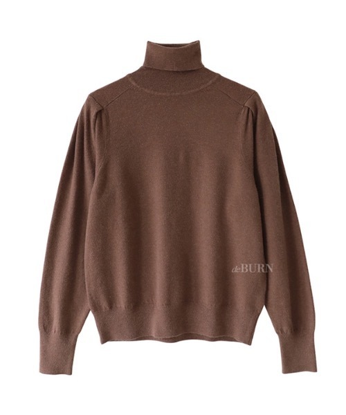 deBURN（デバーン）の「【deBURN 】パフスリーブ タートルネックニット / puff sleeve turtle_KN（ニット/セーター・レディース・ブラック/ブラウン/カーキ/ライトベージュ・FREE）」の3枚目の写真