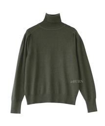 【deBURN 】パフスリーブ タートルネックニット / puff sleeve turtle_KN