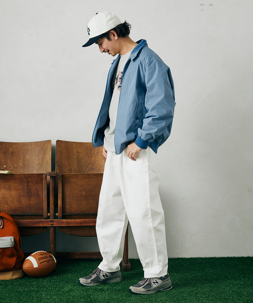 JOURNAL STANDARD relume（ジャーナルスタンダード　レリューム）の「バルーン ワイドデニムパンツ（デニムパンツ・メンズ・ホワイト/ブラック/ネイビー/ブルー・SMALL/MEDIUM/LARGE）」の2枚目の写真