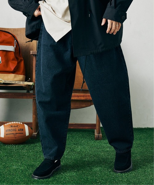 JOURNAL STANDARD relume（ジャーナルスタンダード　レリューム）の「バルーン ワイドデニムパンツ（デニムパンツ・メンズ・ホワイト/ブラック/ネイビー/ブルー・SMALL/MEDIUM/LARGE）」の7枚目の写真