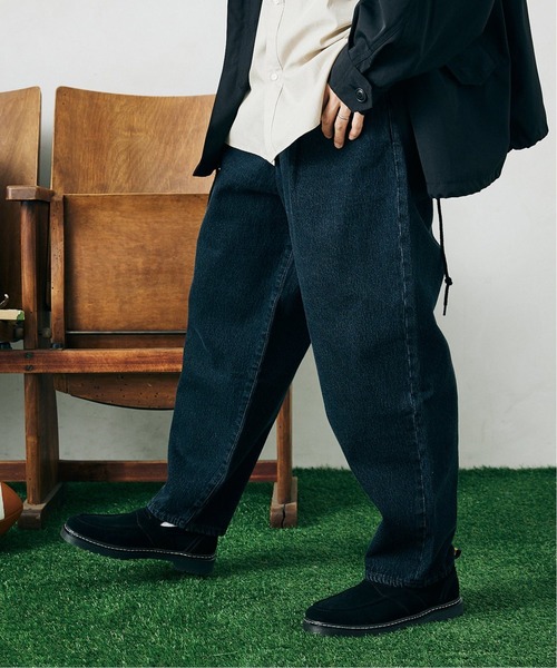 JOURNAL STANDARD relume（ジャーナルスタンダード　レリューム）の「バルーン ワイドデニムパンツ（デニムパンツ・メンズ・ホワイト/ブラック/ネイビー/ブルー・SMALL/MEDIUM/LARGE）」の8枚目の写真