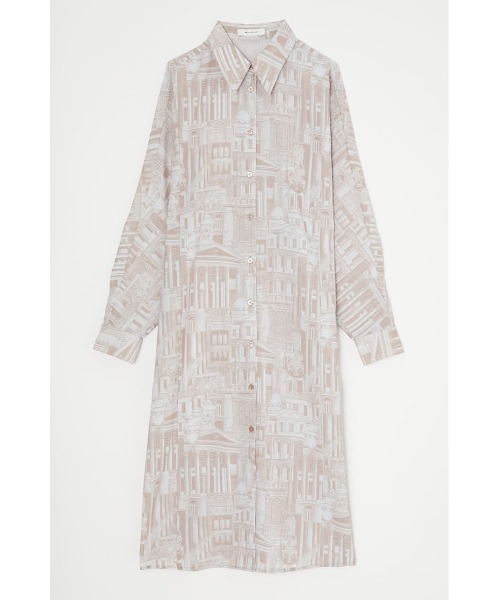 MOUSSY(マウジー)の「ARCHITECTURE SHIRT ドレス(シャツワンピース・レディース・ライトピンク/ブラック・FREE)」の6枚目の写真