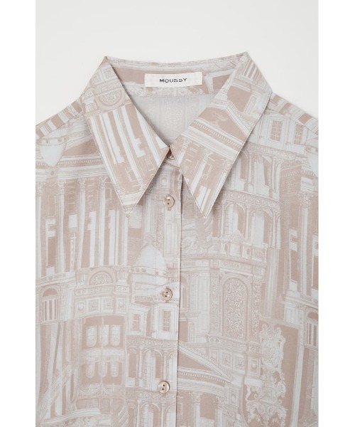 moussy マウジー　ARCHITECTURE SHIRT ドレス MOUSSY ARCHITECTURE SHIRT ドレス BLK -靴＆ファッション通販