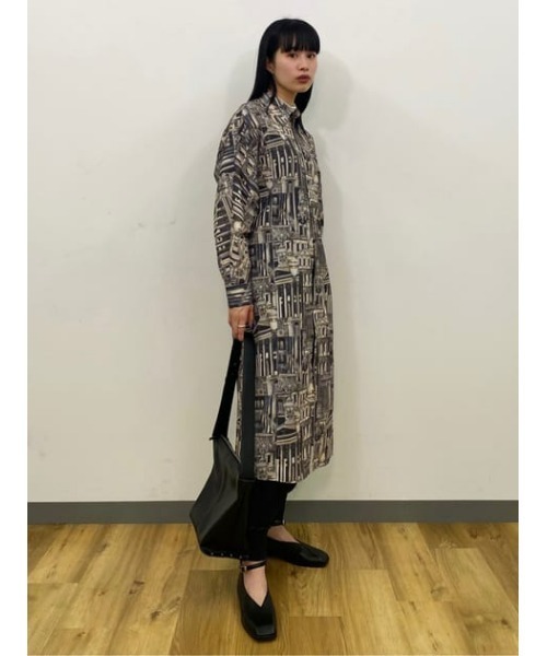 MOUSSY(マウジー)の「ARCHITECTURE SHIRT ドレス(シャツワンピース・レディース・ライトピンク/ブラック・FREE)」の16枚目の写真