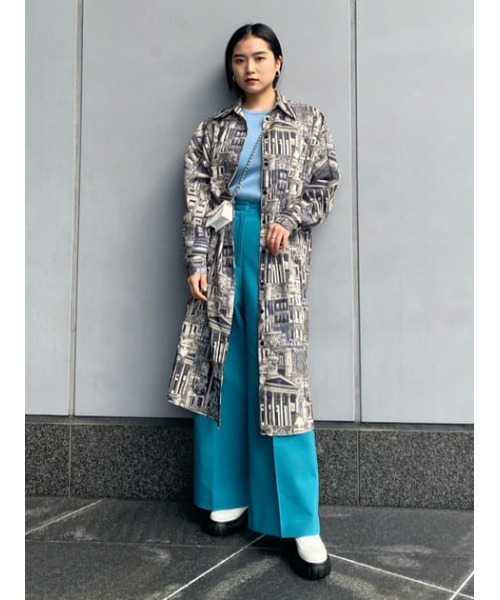 MOUSSY(マウジー)の「ARCHITECTURE SHIRT ドレス(シャツワンピース・レディース・ライトピンク/ブラック・FREE)」の19枚目の写真