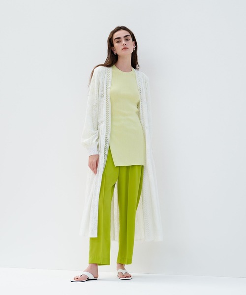 AKTE(アクテ)の「サイドスリットリブニットプルオーバー(ニット/セーター・レディース・イエロー/ベージュ・FREE)」の21枚目の写真