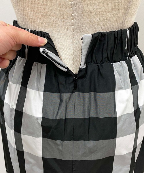 PICCIN（ピッチン）の「チェック柄マーメイドスカート（スカート・レディース・ホワイト/ネイビー/ブラック・M）」の11枚目の写真