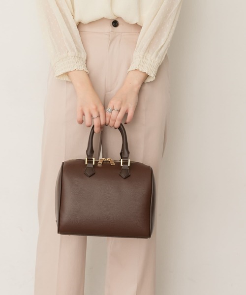 RODE SKO(ロデスコ)の「プレーンボストンバッグ(ボストンバッグ・レディース・ブラック/ダークブラウン・ONE)」の3枚目の写真