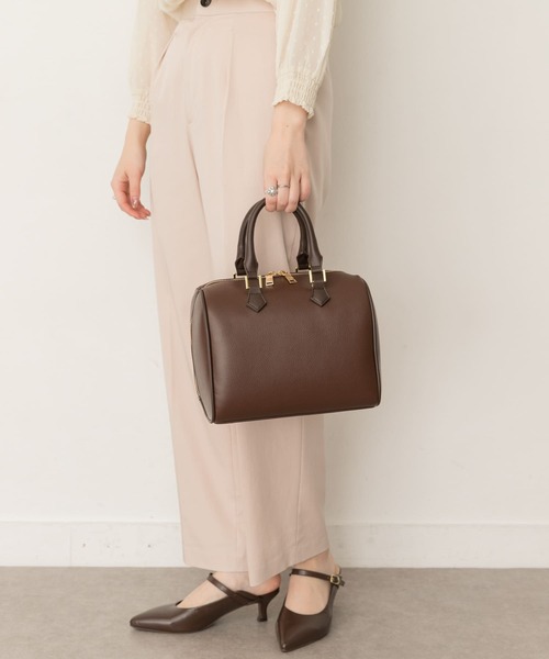 RODE SKO(ロデスコ)の「プレーンボストンバッグ(ボストンバッグ・レディース・ブラック/ダークブラウン・ONE)」の5枚目の写真