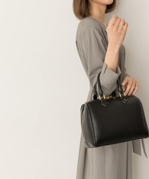 RODE SKO(ロデスコ)の「プレーンボストンバッグ(ボストンバッグ・レディース・ブラック/ダークブラウン・ONE)」の9枚目の写真