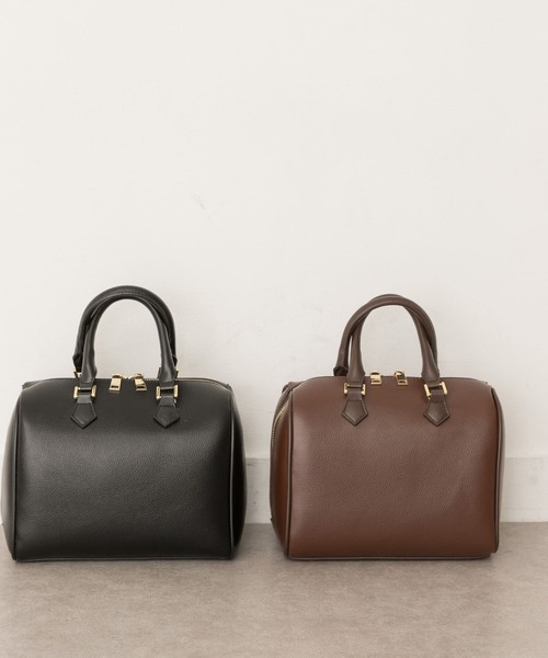 RODE SKO(ロデスコ)の「プレーンボストンバッグ(ボストンバッグ・レディース・ブラック/ダークブラウン・ONE)」の13枚目の写真