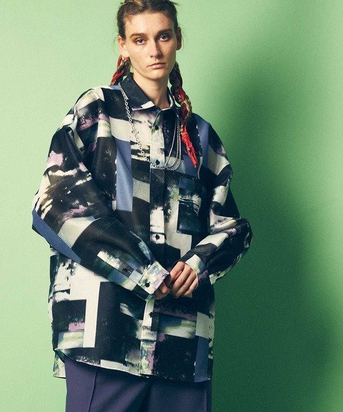 maisonspecial ランドスケーププリントトップ MAISON SPECIAL