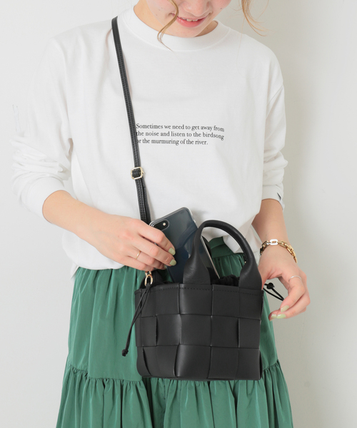 maison-vincent（メゾンヴァンサン）の「【Maison Vincent /メゾン ヴァンサン】1528 soft：バッグ◆（ショルダーバッグ・レディース・ブラック/グレー・FREE）」の2枚目の写真