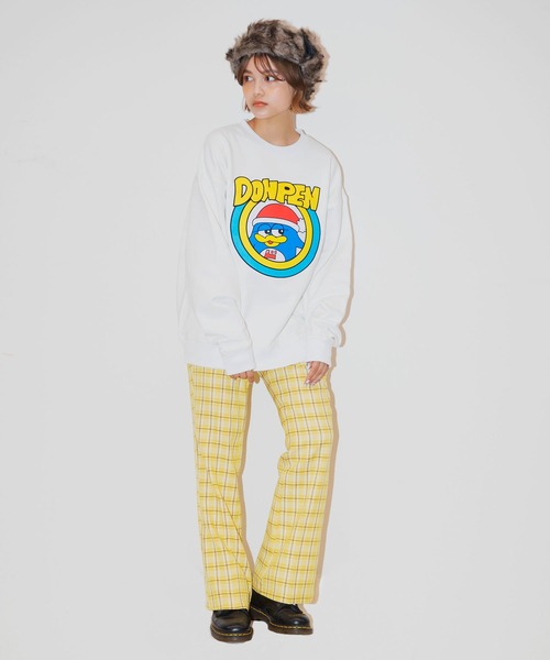 SPINNS（スピンズ）の「ドンペンプリントスウェット（スウェット・レディース・オフホワイト/ブラック/ネイビー・ONESIZE）」の6枚目の写真