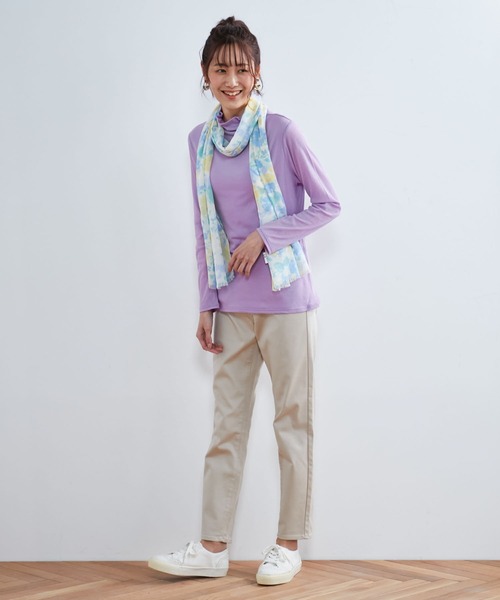 DECOY SINCE 1981（デコイシンスイチキュウハチイチ）の「コットンハイネックプルオーバー（Tシャツ/カットソー・レディース・ピンク/サックスブルー/ホワイト・M/LL/L）」の4枚目の写真