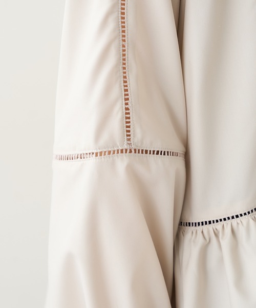 PUAL CE CIN（ピュアルセシン）の「【Du noir】はしごレースプルオーバーブラウス（シャツ/ブラウス・レディース・ブラック/アイボリー・FREE）」の13枚目の写真