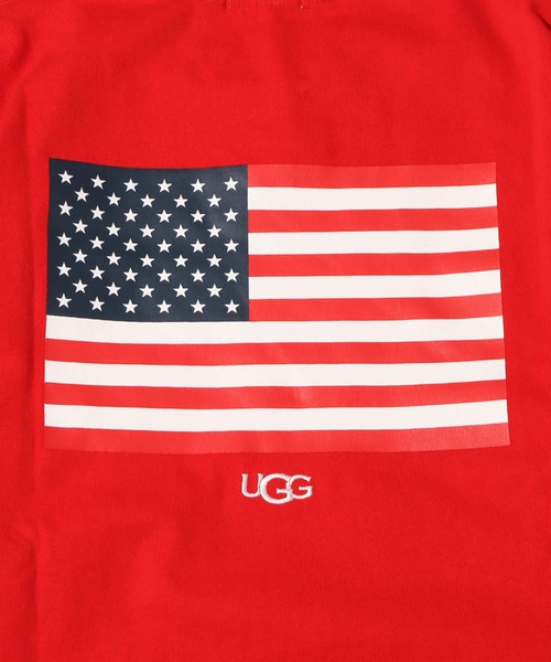 UGG(アグ)の「UGG@mos USバックプリント ロンT(Tシャツ/カットソー・レディース・ホワイト/レッド/ネイビー・L/XL/M)」の13枚目の写真
