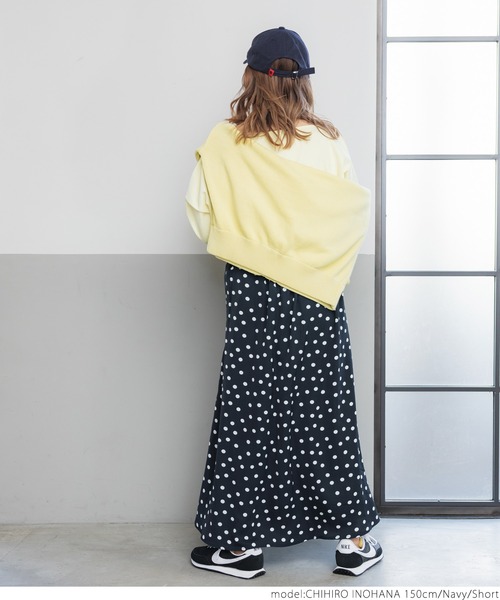 coca（coca）（コカ）の「ネイビードットスカート（スカート・レディース・ネイビー・SHORT/LONG）」の6枚目の写真