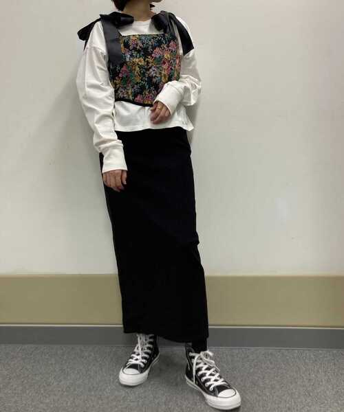 HEYUMM（ヘユム）の「HEYUMM ゴブランジャガードコルセットビスチェ