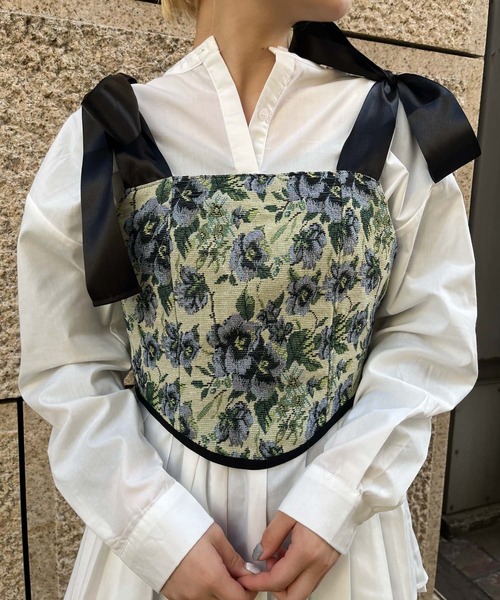 HEYUMM（ヘユム）の「HEYUMM ゴブランジャガードコルセット