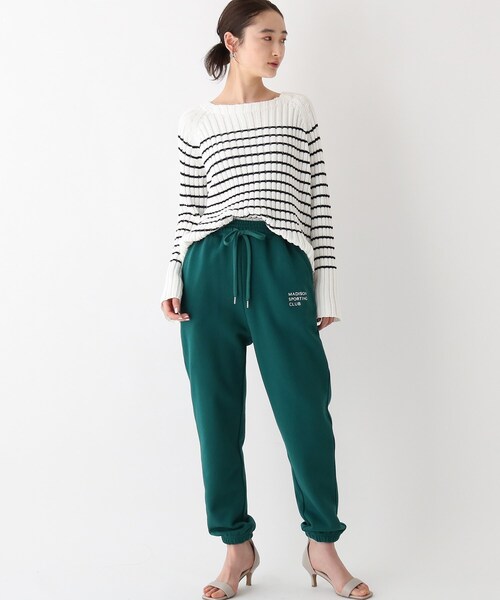 OPAQUE.CLIP（オペークドットクリップ）の「◆【OC】オーガニックコットン　ローゲージリブニット（ニット/セーター・レディース・ブラック系7/ホワイト系その他3/ダークオレンジ/グリーン/ホワイト系・36/38/40）」の22枚目の写真