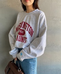 SCREEN STARS | [SCREEN STARS/スクリーンスターズ] ダメージ加工 カレッジロゴプリントクルーネックスウェット(スウェット)