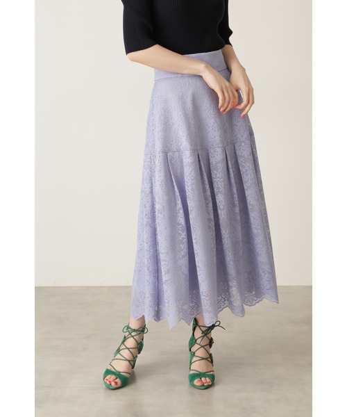 JILL STUART（ジルスチュアート）の「◆ビッキーレーススカート（スカート・レディース・ブルー/ホワイト・0/4/2）」の2枚目の写真