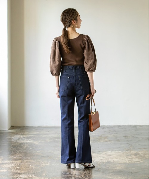 Noble(ノーブル)の「シルク混ノイルドッキングプルオーバー◆(ニット/セーター・レディース・ナチュラル/ベージュ/ブラウン・FREE)」の8枚目の写真