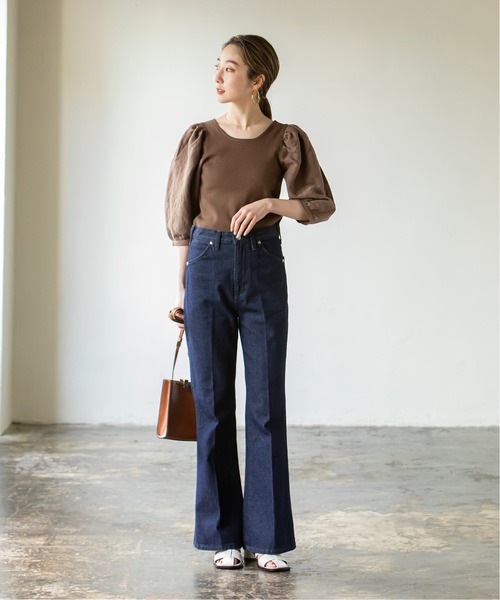 Noble(ノーブル)の「シルク混ノイルドッキングプルオーバー◆(ニット/セーター・レディース・ナチュラル/ベージュ/ブラウン・FREE)」の9枚目の写真