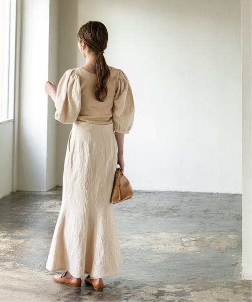 Noble(ノーブル)の「シルク混ノイルドッキングプルオーバー◆(ニット/セーター・レディース・ナチュラル/ベージュ/ブラウン・FREE)」の11枚目の写真