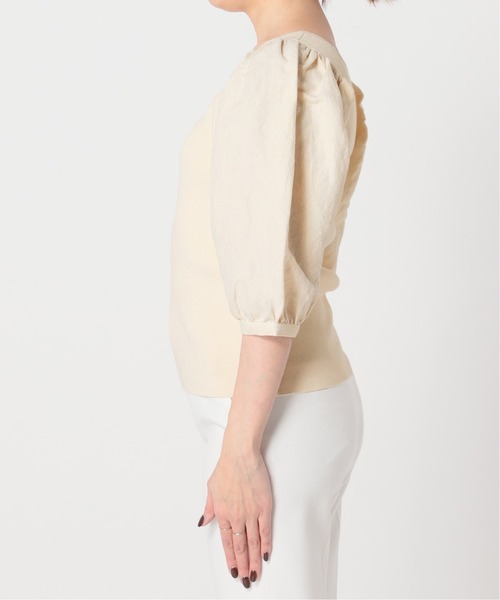 Noble(ノーブル)の「シルク混ノイルドッキングプルオーバー◆(ニット/セーター・レディース・ナチュラル/ベージュ/ブラウン・FREE)」の14枚目の写真