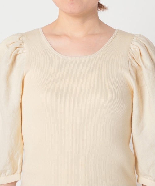 Noble(ノーブル)の「シルク混ノイルドッキングプルオーバー◆(ニット/セーター・レディース・ナチュラル/ベージュ/ブラウン・FREE)」の16枚目の写真