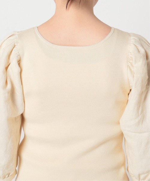 Noble(ノーブル)の「シルク混ノイルドッキングプルオーバー◆(ニット/セーター・レディース・ナチュラル/ベージュ/ブラウン・FREE)」の17枚目の写真