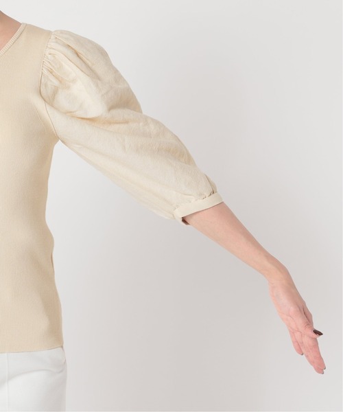 Noble(ノーブル)の「シルク混ノイルドッキングプルオーバー◆(ニット/セーター・レディース・ナチュラル/ベージュ/ブラウン・FREE)」の18枚目の写真