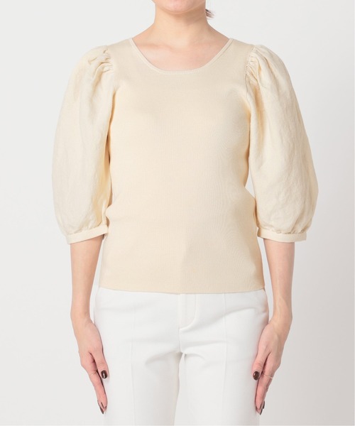 Noble(ノーブル)の「シルク混ノイルドッキングプルオーバー◆(ニット/セーター・レディース・ナチュラル/ベージュ/ブラウン・FREE)」の21枚目の写真