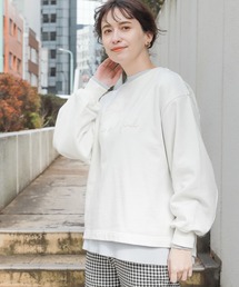 刺繍カレッジ裏毛プルオーバー