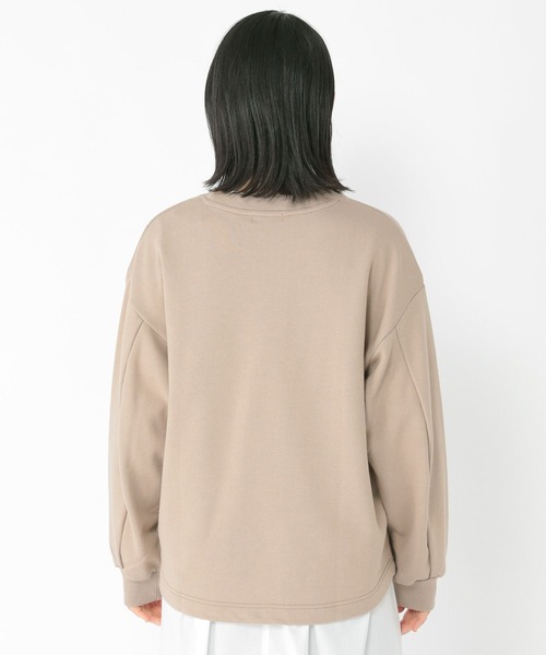 studio CLIP（スタディオクリップ）の「刺繍カレッジ裏毛プルオーバー（スウェット・レディース・モカ/ラベンダー/アイボリー・FREE）」の13枚目の写真