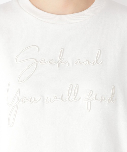 studio CLIP（スタディオクリップ）の「刺繍カレッジ裏毛プルオーバー（スウェット・レディース・モカ/ラベンダー/アイボリー・FREE）」の20枚目の写真