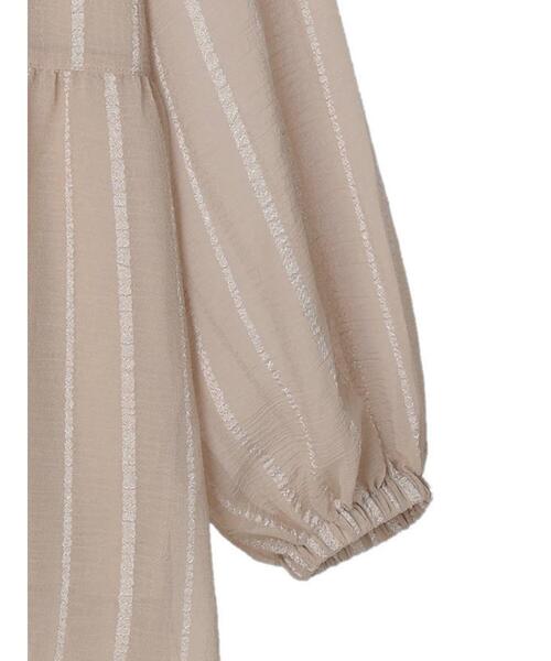 Sugar spoon（シュガースプーン）の「・SUGAR SPOON ストライプティアードチュニック（Tシャツ/カットソー・レディース・ブラック/ピンク/ライトベージュ・FREE）」の22枚目の写真