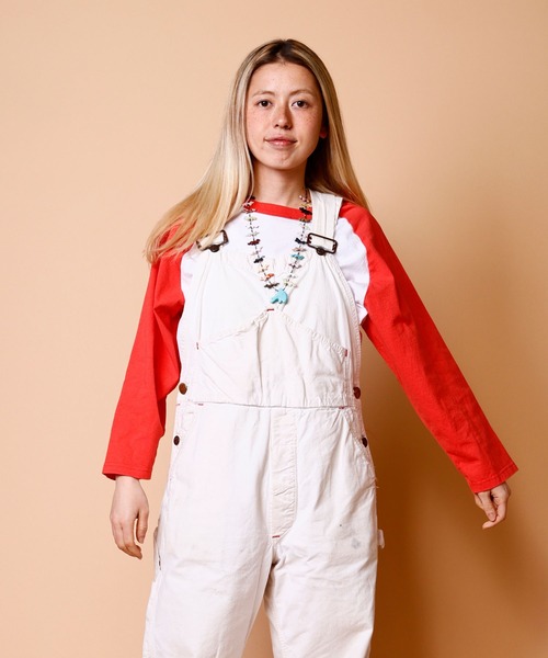 WALLA WALLA SPORT（ワラワラスポーツ）の「3/4 BASEBALL TEE 2TONE / 3/4 ベースボールT 2トーン（Tシャツ/カットソー・メンズ・ホワイト×レッド/ホワイト×ゴールド/ホワイト×グリーン/ホワイト×ネイビー/ホワイト×グレー/ホワイト系その他/ブラウン系その他/レッド系その他2/ヘザーグレー/パープル/ホワイト×ブラック・X-LARGE/XXX-LARGE/LARGE/XX-LARGE/MEDIUM/SMALL/XXXX-LARGE）」の2枚目の写真