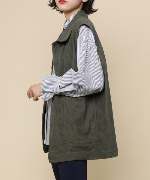 soduk ノースリーブ デニムジャケット soduk（スドーク）の「wave denim jacket（デニムジャケット