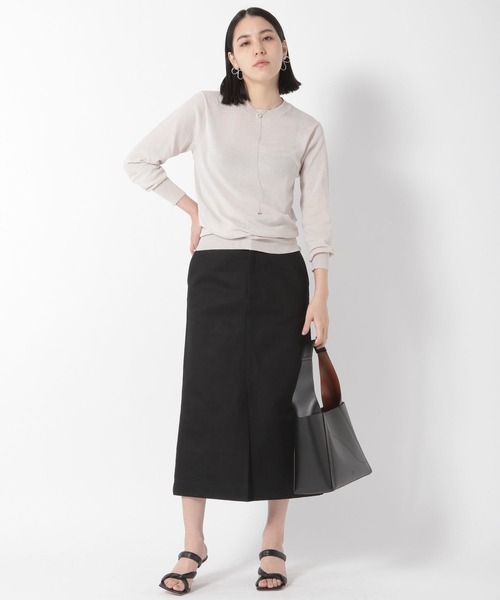 Chaos(カオス)の「ミィーコットンニットプルオーバー(ニット/セーター・レディース・ベージュ/ダークネイビー・FREE)」の10枚目の写真