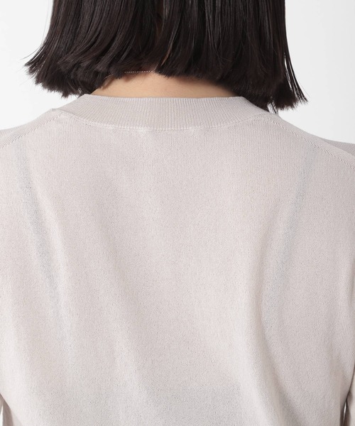 Chaos(カオス)の「ミィーコットンニットプルオーバー(ニット/セーター・レディース・ベージュ/ダークネイビー・FREE)」の6枚目の写真