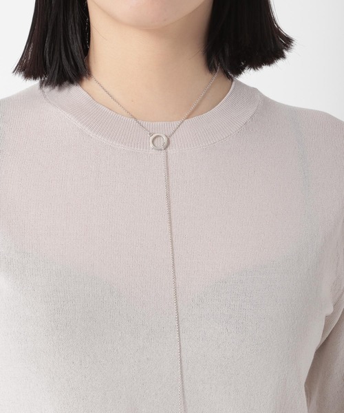 Chaos(カオス)の「ミィーコットンニットプルオーバー(ニット/セーター・レディース・ベージュ/ダークネイビー・FREE)」の13枚目の写真