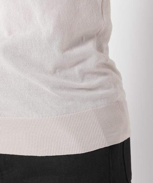 Chaos(カオス)の「ミィーコットンニットプルオーバー(ニット/セーター・レディース・ベージュ/ダークネイビー・FREE)」の9枚目の写真